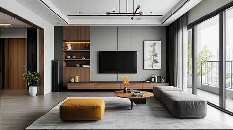 禅意客厅设计窗边阅读角