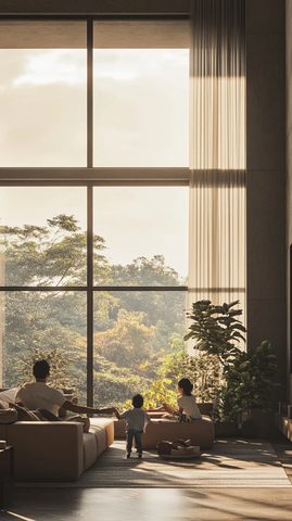 印度家庭客厅幸福场景