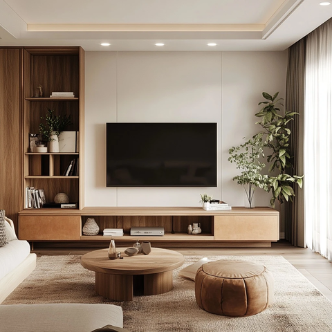 电视墙单元现代农场风格