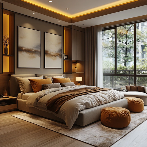 大床卧室现代设计