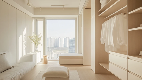 简约白色调公寓内景