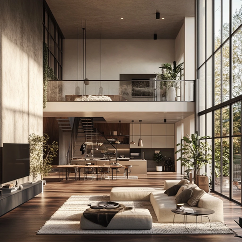 开放式空间与木质元素