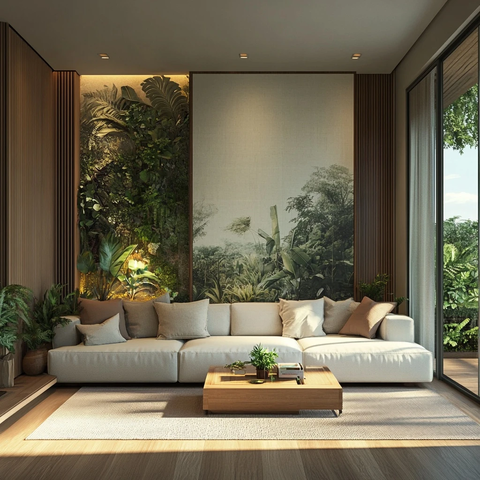 热带雨林客厅设计方案