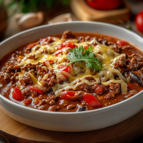 烤肉酱奶酪配香菜装饰