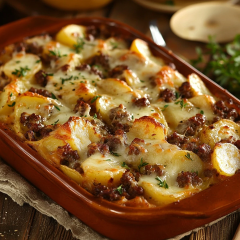 自制汉堡土豆砂锅