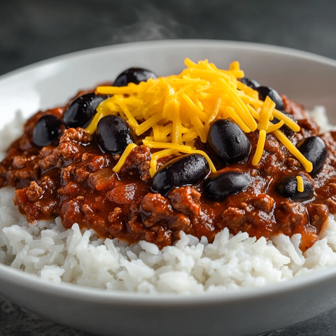 牛肉黑橄榄白米饭