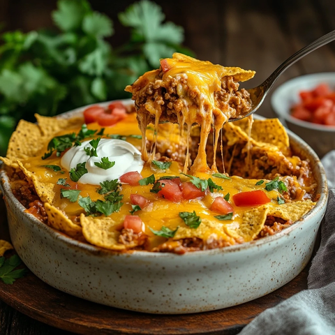 芝士牛肉玉米片焗饭