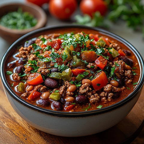 牛肉豆子番茄辣味