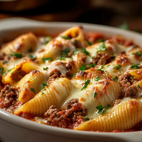 牛肉芝士焗意面壳