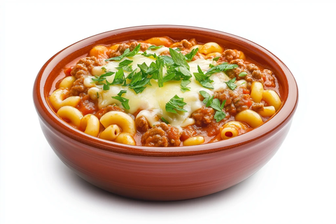 牛肉番茄酱拌面配芝士