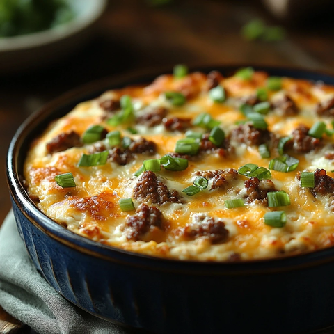 深蓝陶瓷盘牛肉香肠奶酪