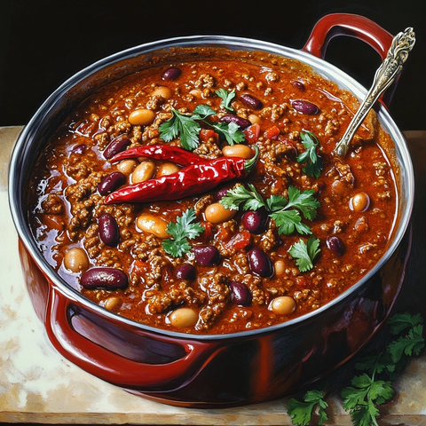 香浓牛肉红腰豆辣椒炖菜