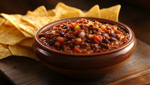 辣椒肉酱配玉米片