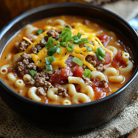 香浓牛肉芝士通心粉浓汤