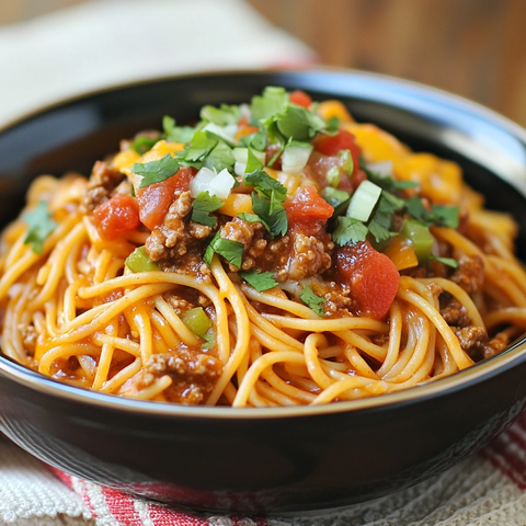 山景背景下的自制美食