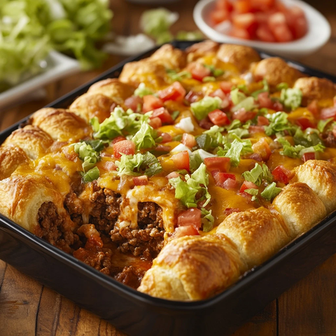 牛肉馅饼卷萨尔萨奶酪