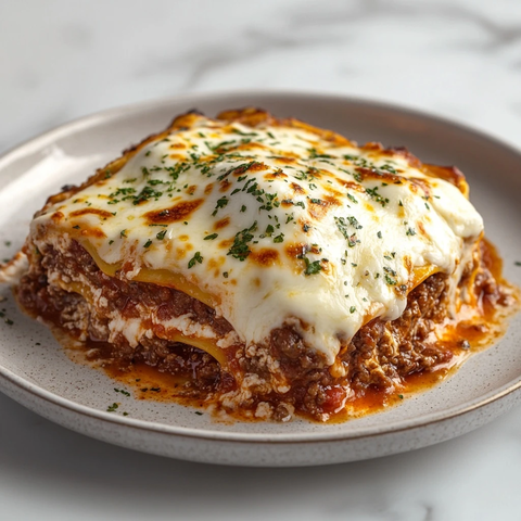 肉酱千层面配融奶酪