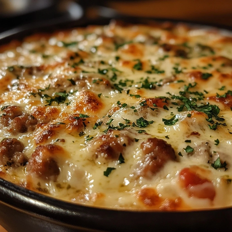 热香肠蘸酱近距离特写