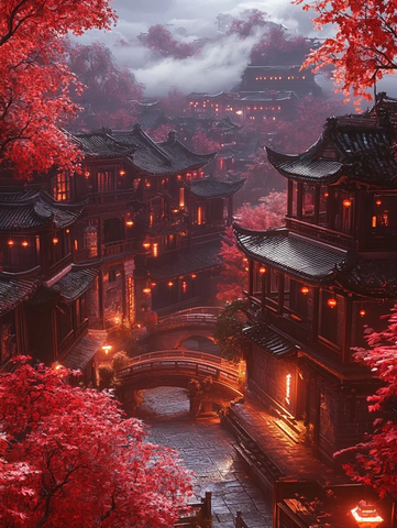红叶古镇