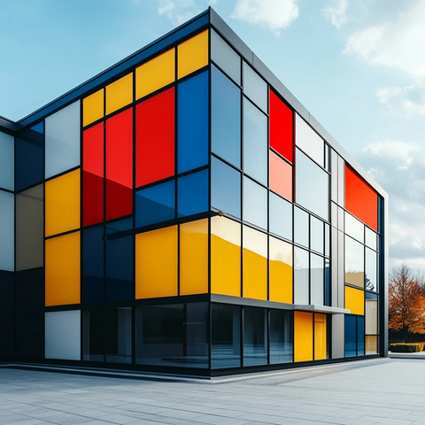 蒙德里安风格建筑设计