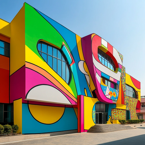 设计学院外观艺术风格