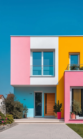 彩色房屋外墙潘通色卡