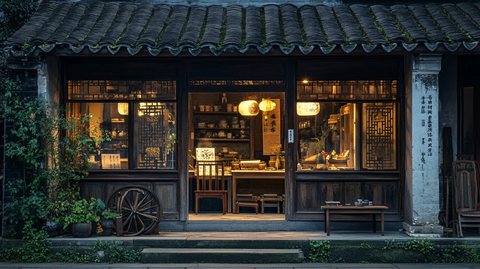 古店灯火暖人心