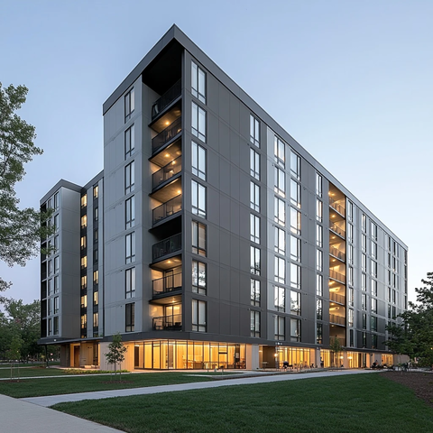 学生公寓阳台房间共享空间