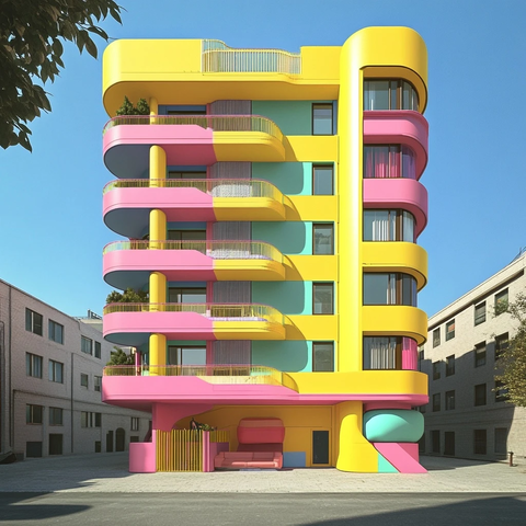 公寓楼群与现代生活