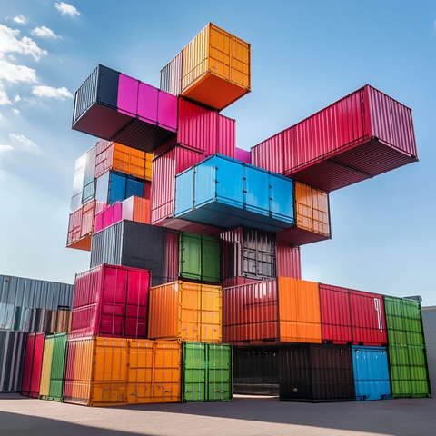 大型俄罗斯方块集装箱装置