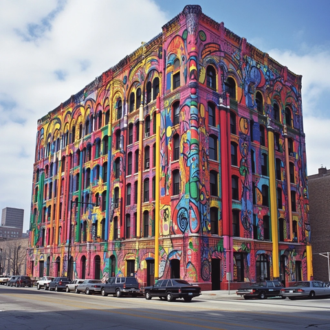 现代艺术馆外墙设计