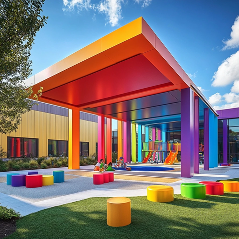 儿童户外玩耍场景