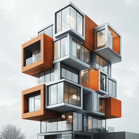 混合用途建筑风格