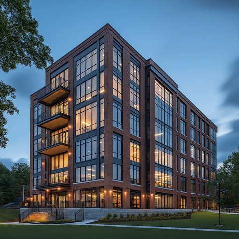 七层砖砌平台建筑