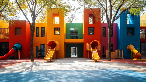 儿童乐园彩色游乐设施