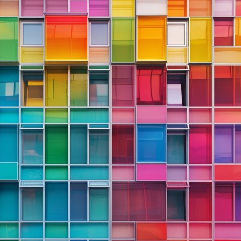 模块化外墙色彩变换