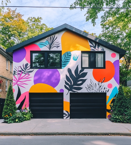 城市房屋外墙涂鸦