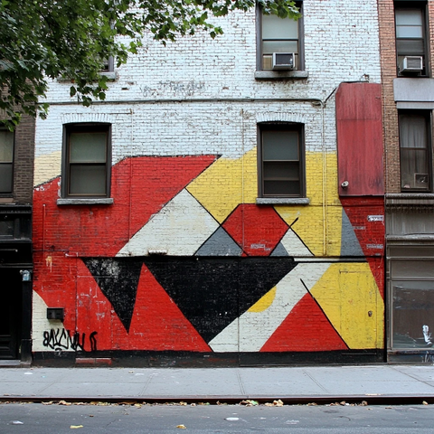 字母涂鸦墙艺术