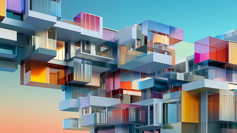 几何建筑空间展开图