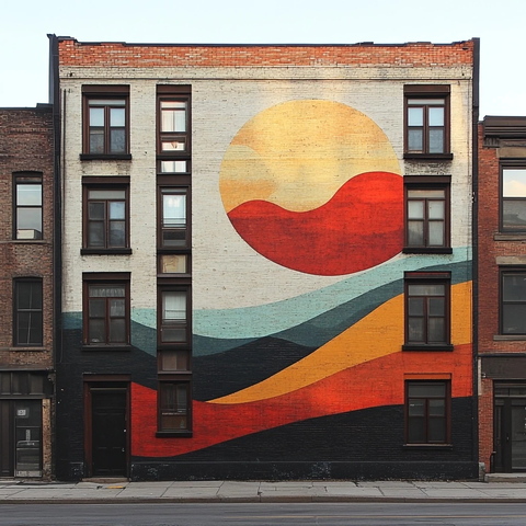 城市庇护所壁画