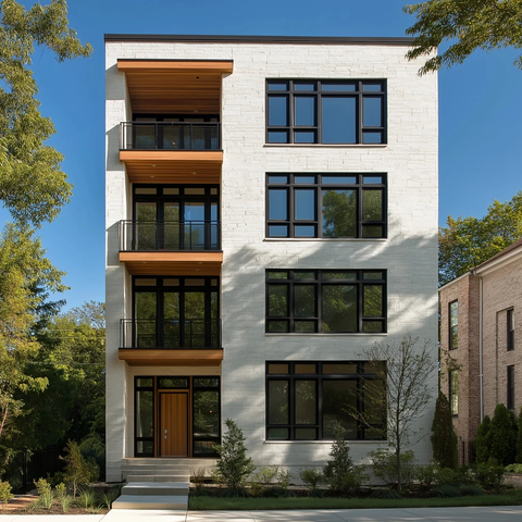 白石住宅建筑前立面