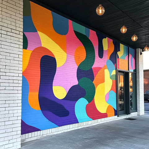 街头艺术墙面彩绘