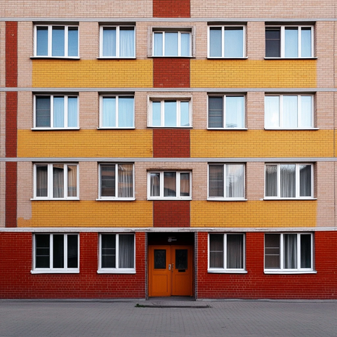 学生宿舍楼内景