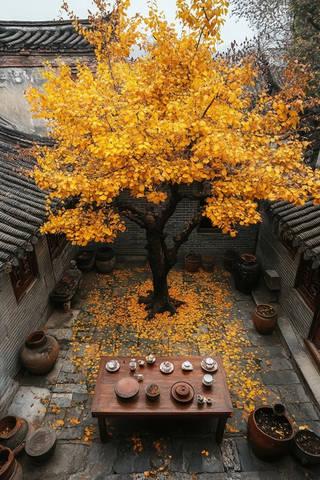 秋韵庭院