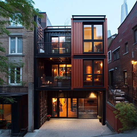 城市中心集装箱住宅