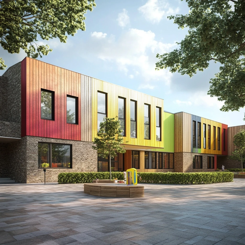 学校建筑木砖混凝土水平设计