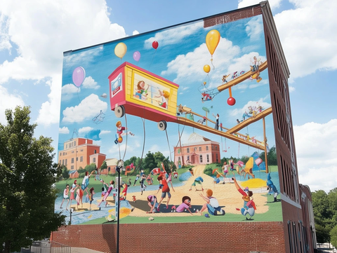 巨型玩具乐园与互动人物