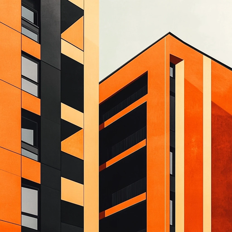 在建商业住宅建筑群