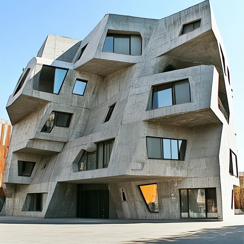 碎片化扭曲建筑结构