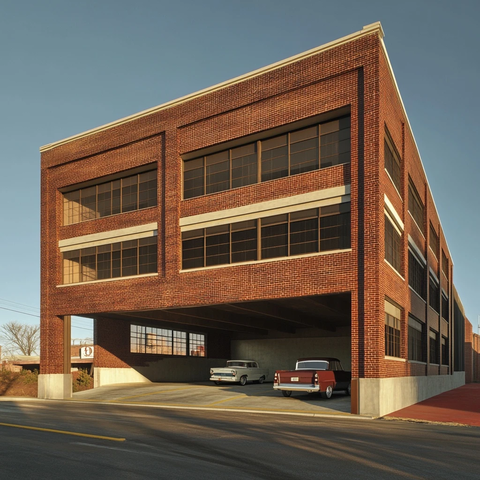 历史公司砖墙建筑办公楼